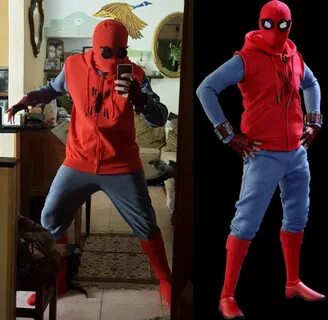 SPIDERMAN HOMECOMING homemade cosplay suit Cosplay Amino