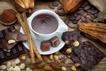 Картинка Шоколад Конфеты Горячий шоколад Корица Еда чашке 56