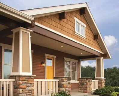 Vinyl siding that looks like wood example - cedar shakes Hou