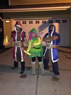 Misc 2 wizards, 1 archer Clash royale costume, Clash of clan