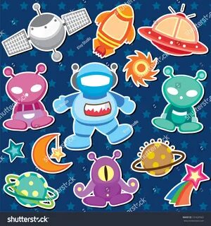 Outer Space Clip Art Stock Vector (Royalty Free) 131620562 S