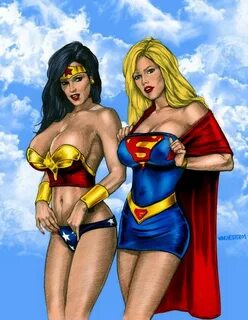 Wonder Woman and Supergirl by winchester01 on DeviantArt Won
