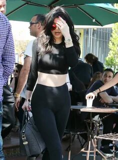 Kylie Jenner Booty in Tights -17 GotCeleb