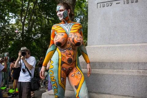 NSFW: NYC Body Painting Day - Diabolical Rabbit