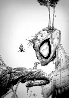Drawings Of Venom And Spiderman - Twinkle Wallpaper