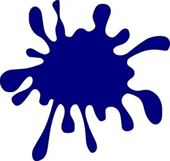 Ink Blue Splat Paint Stain PNG Picpng