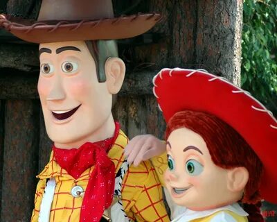 Woody and Jessie from Toy Story; 2005 Disney world pictures,