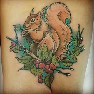 15 Merry Squirrel Tattoos Squirrel tattoo, Tattoos, Animal t