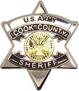 Download HD Cook County Sheriff Star Lapel Pin - Us Army Coo