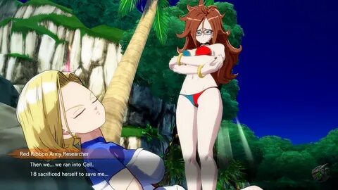 Anime Feet: Dragon ball Fighter Z: Android 21( Bikini)