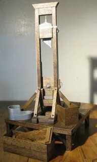 large 1860 style guillotine w steel blade and high riser - d