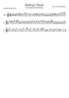 38++ Hedwigs theme flute sheet music info - Music Sheet