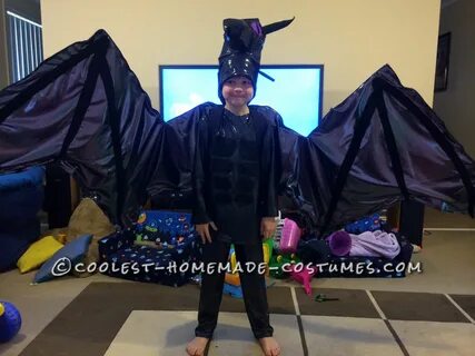 Coolest Minecraft Ender Dragon Costume with Articulated Wing