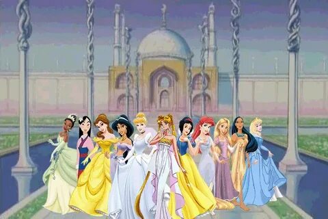 Disney Princesses meet a different princess - disney sailor 