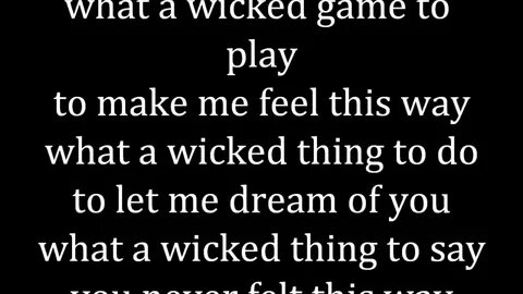 wicked game (lyrics) - chris isaak - YouTube