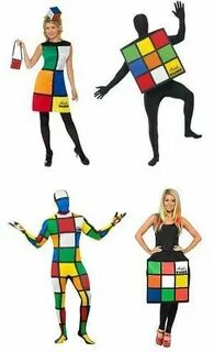 Rubik's Cube Fancy Dress Costumes for Adults Rubiks cube cos