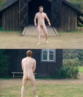 Jack Reynor naked showing his penis and bottom in 'Midsommar
