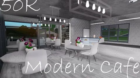Roblox Bloxburg Modern cafe (50K) (drive through) - YouTube