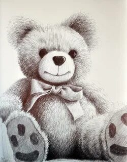 Teddy Bear Drawing by Rick Hansen Saatchi Art