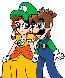 Luigi x Daisy by https://www.deviantart.com/luigikittykat on