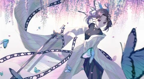 #Anime Demon Slayer: Kimetsu no Yaiba #Butterfly #Girl Shino