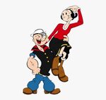 Clip Art Popeye And Olive Oil, HD Png Download , Transparent