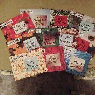 Handmade cards with handwritten notes. Diy gifts, Gifts, Ope