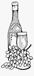 View Wine Bottle Png Black And White - Google Wall Fvck