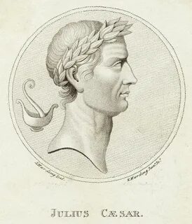 Gaius Julius Caesar Roman Emperor Drawing by Mary Evans Pict