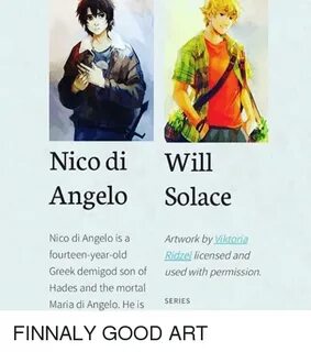 Nico Di Will Angelo Solace Nico Di Angelo Is a Artwork by Vi