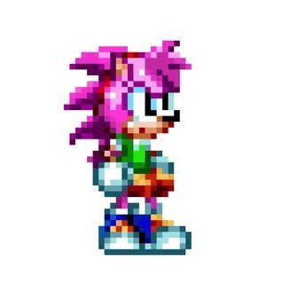 Amy Rose (Mania Style) Pixel Art Maker