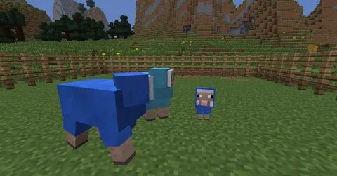 blue sheep Minecraft sheep, Sheep, Minecraft