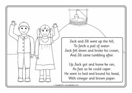 Jack and Jill Colouring Sheets (SB4287) - SparkleBox