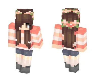 Download Brown haired Flower Crown Minecraft Skin for Free. 