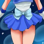 Xbooru - 1 girl 1girl ami mizuno ass bishoujo senshi sailor 