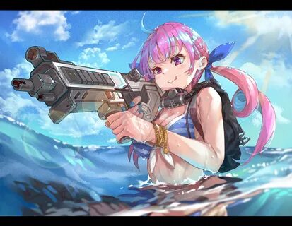 обои девушка оружие аниме Guns Anime картинки - Mobile Legen