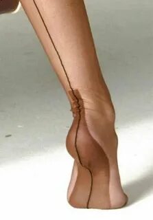Gio FF Contrast Seam 100% Nylon Cuban Heel Stockings Nylons 