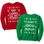 Matching Christmas Shirts I Don't Know Margo and Why is Etsy