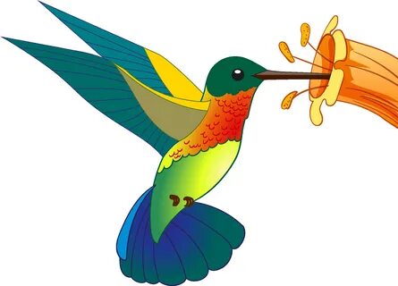 Ruby-throated Hummingbird Clipart - Full Size Clipart (#5497