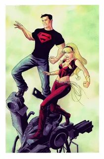 Superboy and Wonder Girl by Mike McKone (Pre-New 52). I miss