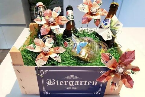 Biergarten mit Geldblume als Geschenk für Bierliebhaber, #al