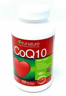 Trunature Coenzyme CoQ10 100 MG - 250 Softgels: купить с дос