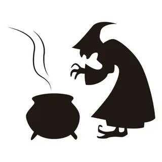 Halloween Witch Cooking Silhouette Transparent PNG & SVG Vec