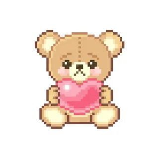 Teddy, Pixel und süß - bild #6997019 auf Favim.com