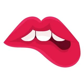Female Lips Biting Icon Transparent PNG & SVG Vector