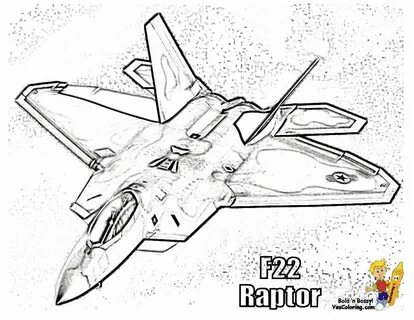 Print Out This F22 Raptor Airplane Coloring Pictures! "Hot D