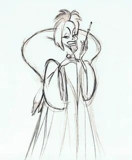 This is a key drawing from an experimental scene. Disney dra