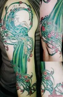 Green eerie - Alien Tattoo