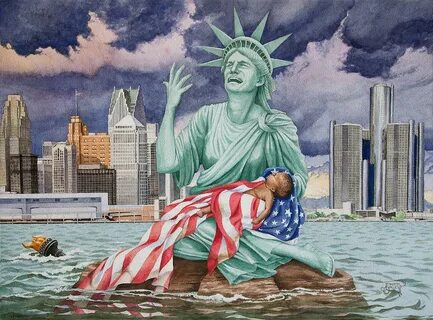Liberty's Lament Painting by Jennifer Oakley-Delaplante Pixe