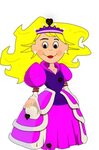Princess girl drawing free image download
